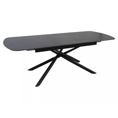 Стол обеденный SIGNAL VECTOR Ceramic черный/черный 160-200/90